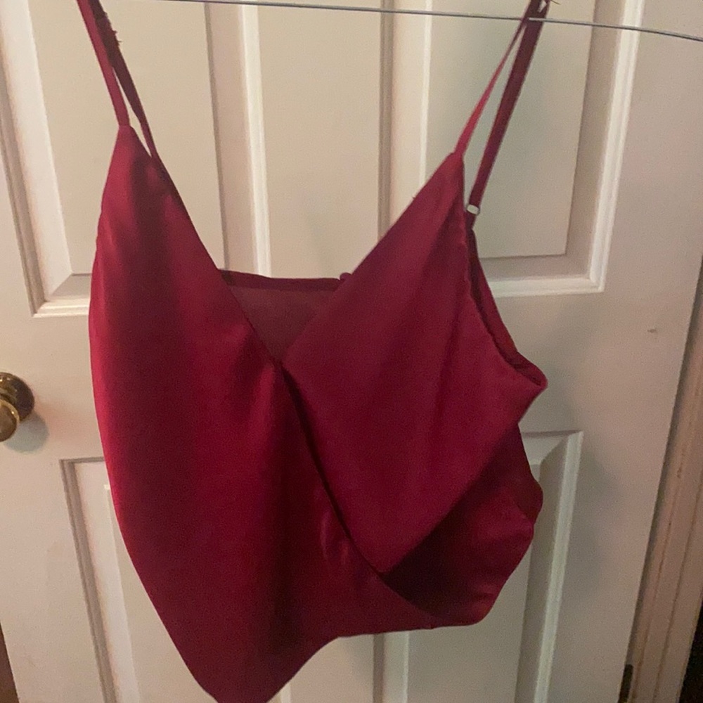 cute red dress up tank top